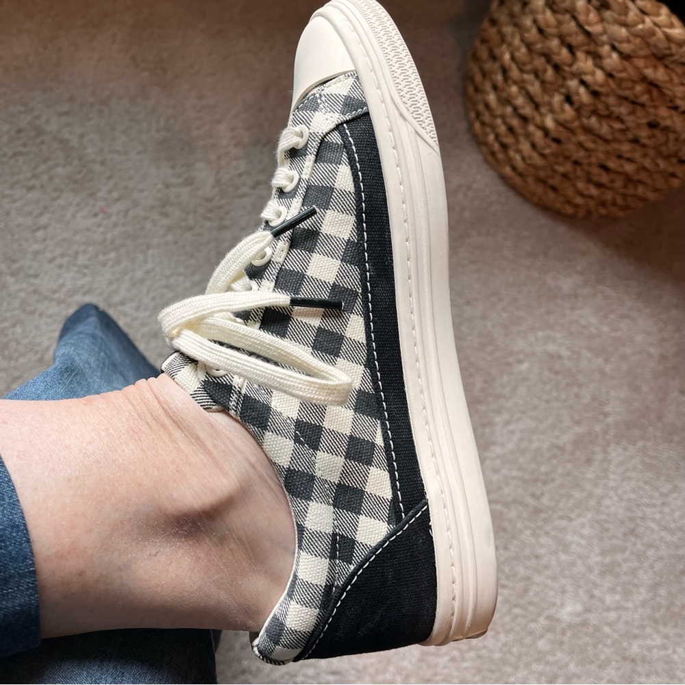 Tory Burch !Fun! Gingham Tennis Shoes - Picture 5 of 12